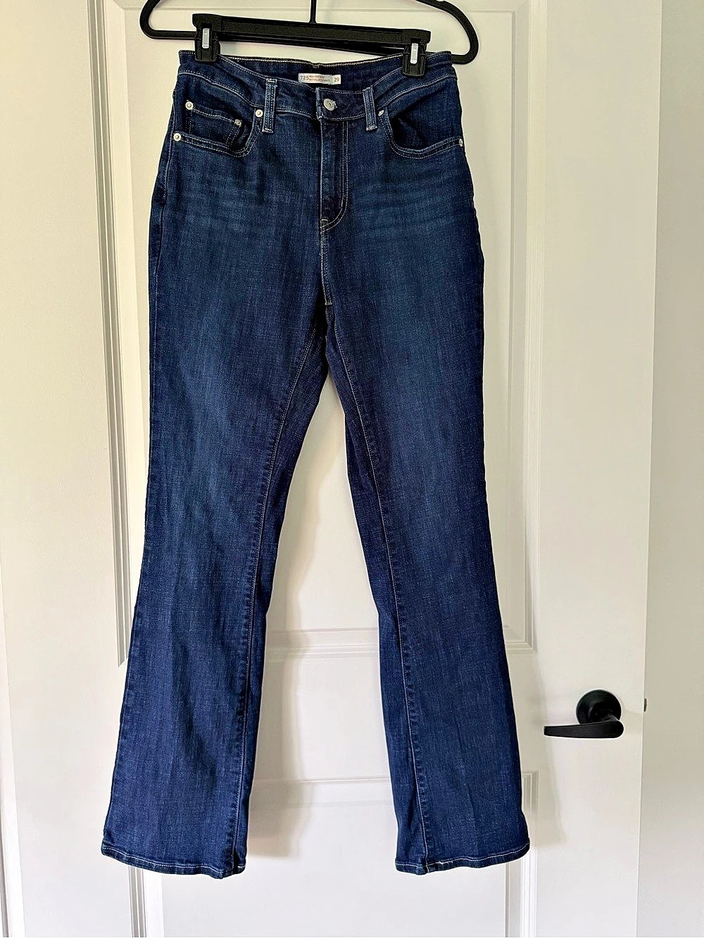 Levi's 725 High Rise Bootcut Jeans Blue Waist 29